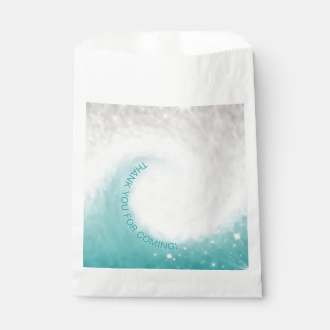 Ocean wave favour bag (Front)