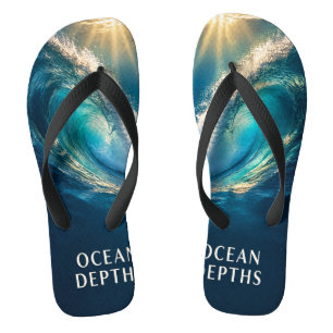Ocean Wave Flip Flops