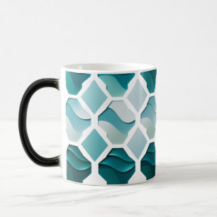 Ocean Wave Geometry – Colour Morphing Mug 15 oz