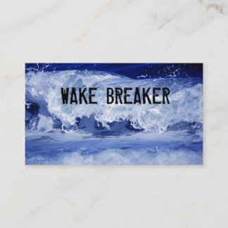 Ocean Wave Grunge Business Card