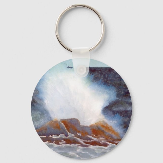 Ocean Wave Keychain (Front)