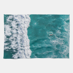 Ocean Wave Kitchen Towels