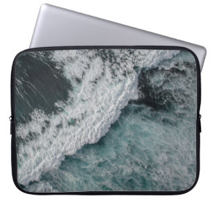 Ocean wave laptop sleeve