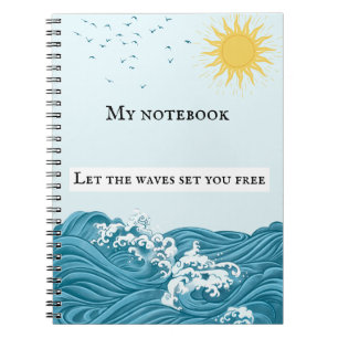 Ocean Wave Notebook – Calm Coastal Journal 