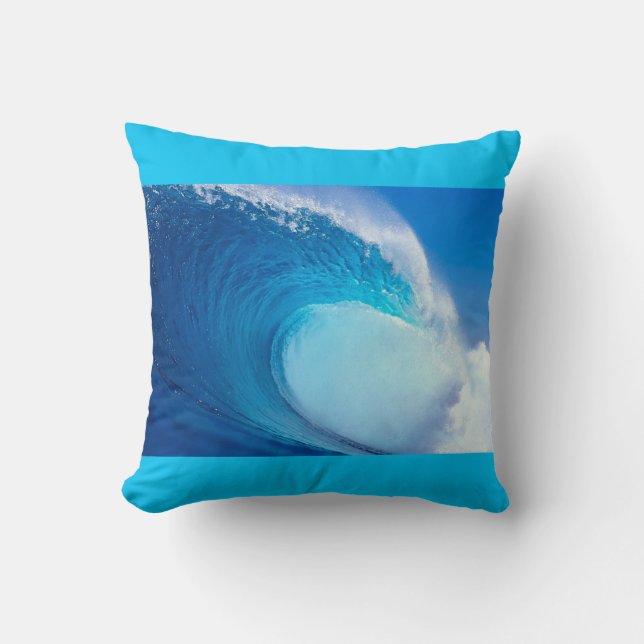Ocean Wave Pillow (Front)