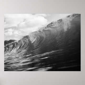 Ocean Wave Powerful Surf Seascape Poster