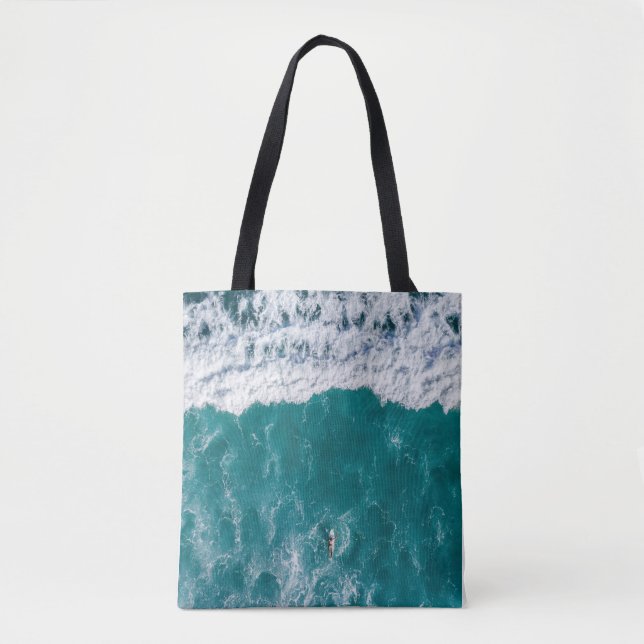 Ocean Wave Shoulder Tote (Front)