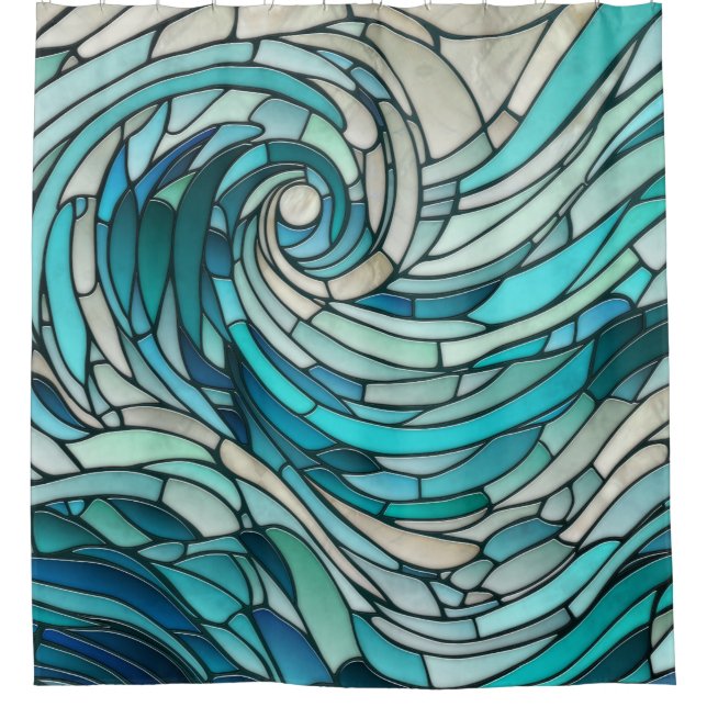 Ocean Wave Spiral Mosaic  (Front)