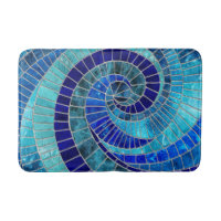 Ocean Wave Spiral mosaic art