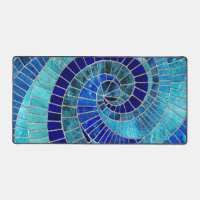 Ocean Wave Spiral mosaic art