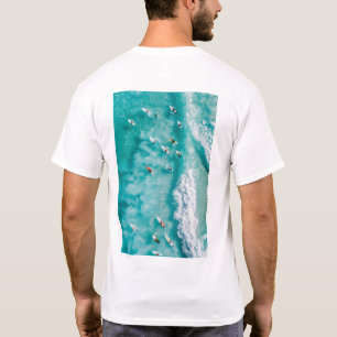 Ocean Wave Surfers Lifestyle Graphic T-Shirt