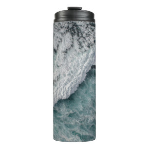 Ocean wave thermal tumbler