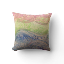 Ocean Wave Throw Pillow