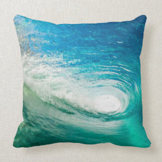 Ocean Wave Throw Pillow