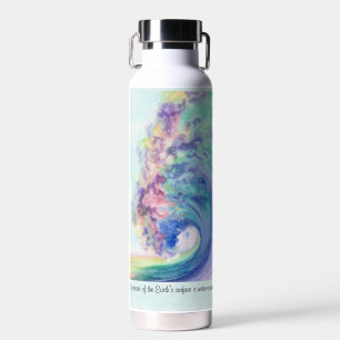 Ocean Wave Watercolor by Miranda Water Bottle