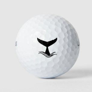 Ocean Wave Whale Tail Golf Balls