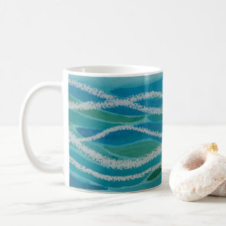 Ocean Waves Abstract Mug