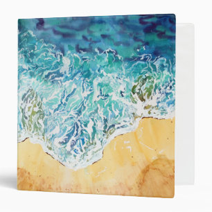 Ocean Waves at the Beach Binder