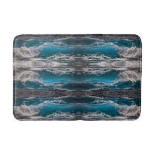 Ocean Waves Bath Mat