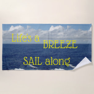 Ocean Waves Beach Towel