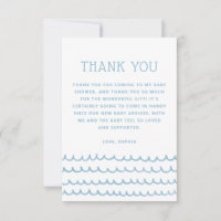 Ocean Waves | Blue Nautical Beach Baby Shower