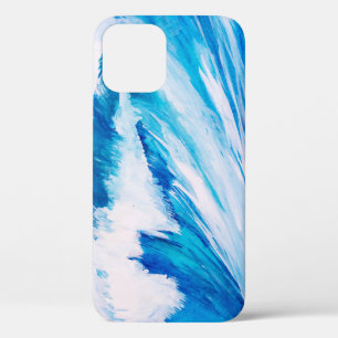 Ocean Waves: Blumarine Watercolor Beauty. iPhone 12 Case