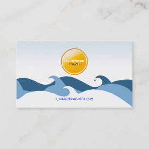 Ocean Waves Business Card