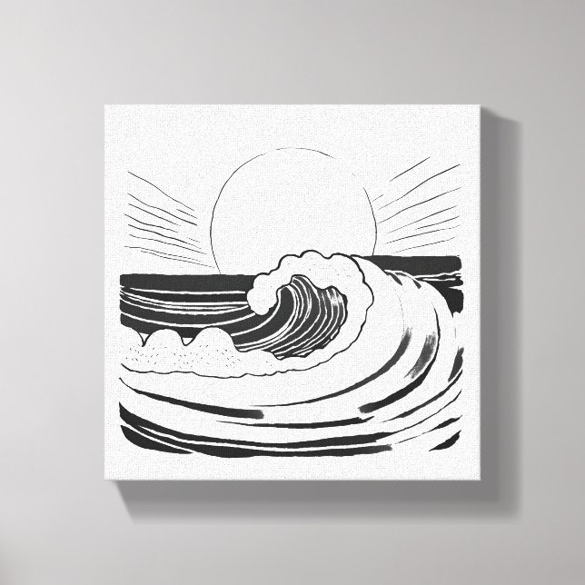 Ocean Waves Canvas Print (Front)
