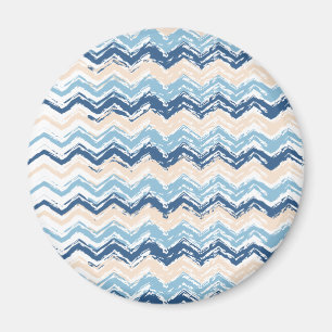 Ocean Waves Chevron Magnet