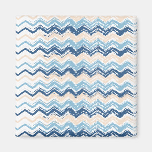 Ocean Waves Chevron Magnet