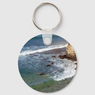 Ocean Waves Crashing Keychain