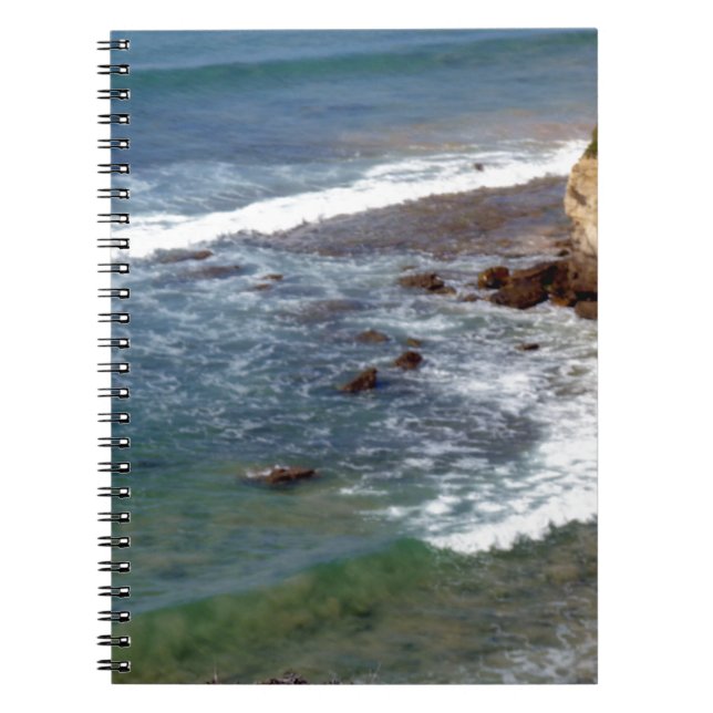 Ocean Waves Crashing Notebook (Front)