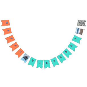 Ocean Waves Dolphin Celebration Bunting Flags
