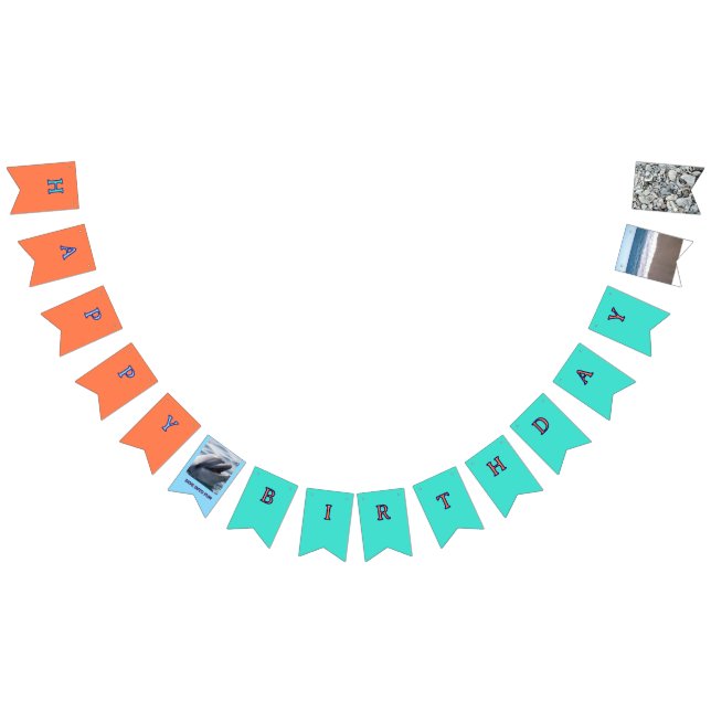 Ocean Waves Dolphin Celebration Bunting Flags (All)