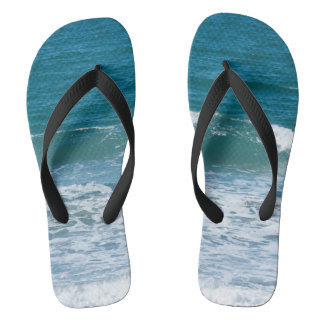 Ocean Waves Flip Flops