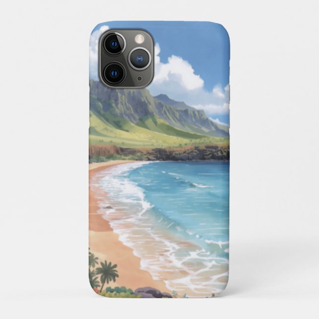 Ocean Waves Hawaii Case-Mate iPhone Case (Back)