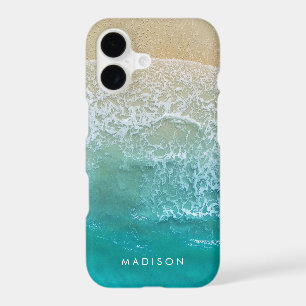 Ocean Waves Motif Monogramme Nom plage