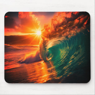 Ocean Waves Mouse Pad