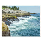 Ocean Waves on the Coastline of Maine Fine Art