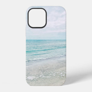 Ocean Waves Painting Aqua Light Blue Watercolor iPhone 12 Case