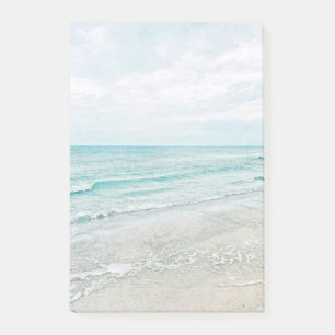 Ocean Waves Painting Aqua Light Blue Watercolor Post-it Notes