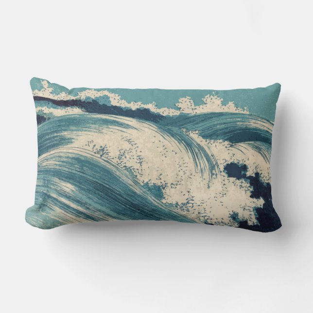 Ocean Waves Pillow (Front)