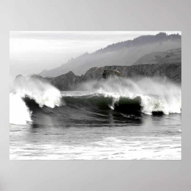 Ocean Waves Poster (Front)