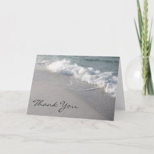 Ocean Waves & Sand Thank You Card