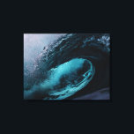 Ocean waves stretched canvas print<br><div class="desc">Perfect for any wall in your home,  workspace and makes a perfect gift for house warming parties.</div>