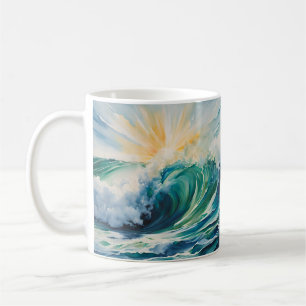 Ocean Waves Sunshine Beach Art Coffee Mug