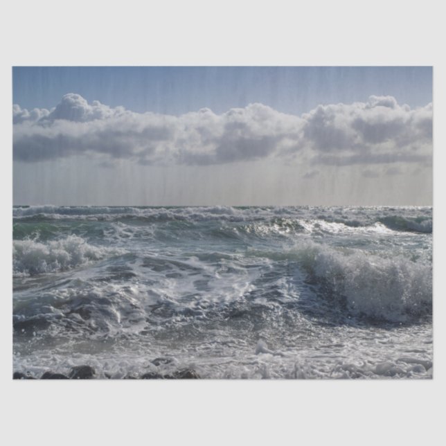 ocean waves tissue paper (Front)