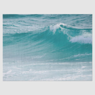 ocean waves tissue paper