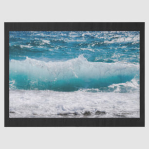 ocean waves tissue paper