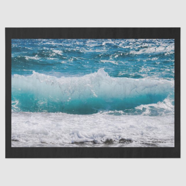 ocean waves tissue paper (Front)